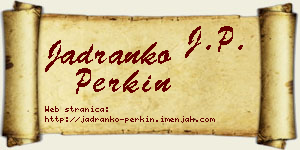 Jadranko Perkin vizit kartica